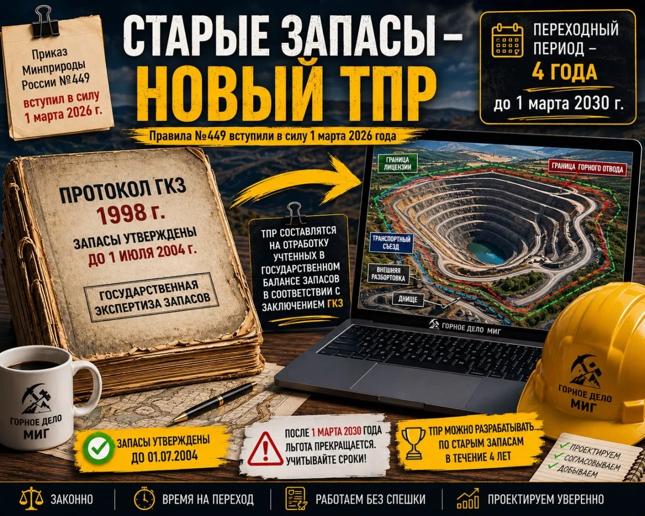 Старые запасы? Осталось менее 4 лет на актуализацию!